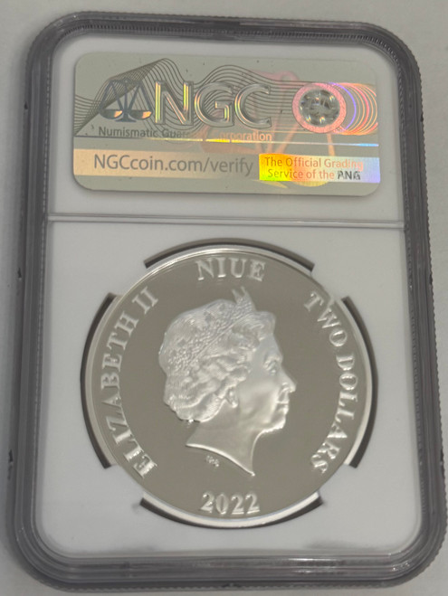 2022 Niue 1 oz Silver Coin $2 Star Wars Mandalorian Classic Ahsoka Tano PF69  UC