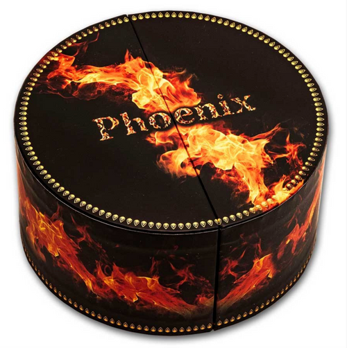 2025 Samoa 2 oz Silver Phoenix Filigree Shaped Coin 24k Gold Gilded