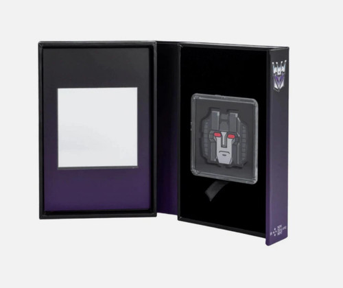 Transformers 2025 Niue  1oz Proof Silver Starscream Transformers Head Shaped Coin 