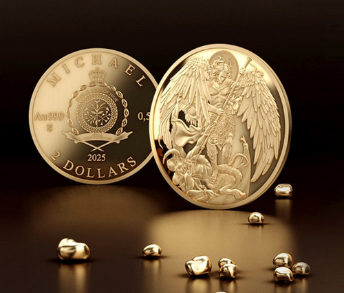 2025 Niue MICHAEL 0.5g .999 Gold Proof Coin In Presentation Case  Mintage 2000