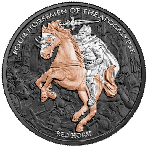 2024 Four Horsemen of the Apocalypse Red Horse 1oz Silver Coin