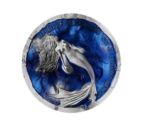 2025 Cameroon SIREN Seduction of the Sea 2 Oz Silver Coin 2000F Mint Sealed 032