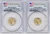 2015 $5 Gold Eagle PCGS First Strike MS70 FS SET Narrow Reeds & Wide Reeds GOLD
