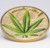 CANNABIS SATIVA Concave 1 oz Silver Proof Gilded Coin Benin 2021