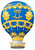 2023 Burundi 2oz Silver Hot Air Balloon Shaped Coin .999 Fine Mintage 1783