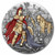 2024 Niue Troya 2 oz Silver Antiqued With 24k Gold Gild & Color Coin