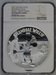 Disney MICKEY MOUSE DISNEY STEAMBOAT WILLIE 2015 1KILO NIUE dollar100 SILVER COIN PF 69 UC