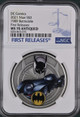 Batman BATMAN DC COMICS 1989 BATMOBILE 2021 SILVER COIN 1oz NGC MS 70 FIRST RELEASES