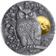 Mint XXI Long-Eared Owl Wildlife in the Moonlight 2 oz Antique finish Silver Coin 5dollar Niue