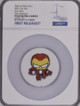 2021 MARVEL Mini Hero Iron Man 1oz Silver Coin FIJI $2 NGC PF 70 UC FR