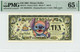 2005 $10 Disney Dollar Stitch  (No Bar Code) 50th Anniv. PMG 65 EPQ (DIS115)