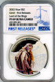 The Lord of the Rings 2022 Niue Gimli Lord of the Rings 1oz .999 Silver Proof Coin Mintage NGC 69 FR