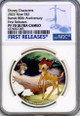 Disney 2022 Niue Bambi 80th Anniversary 1 Oz Silver Coin - Bambi and Thumper NGC 70 FR