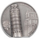CIT Coin Invest AG 2022 Cook Island Leaning Tower of Pisa 2oz Silver Antique Finish Coin