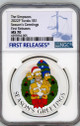 The Simpsons 2022 Tuvalu The Simpsons Seasons Greetings 1 oz  Silver Coin NGC 70 FR 