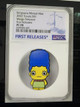 2022 Simpsons Marge 3rd In Minted Mini Series 1oz Silver $1 Coin NGC PF70 FR