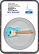 Pamp Suisse 2023 Fender Guitar Daphne Blue Stratocaster Shaped NGC 70 FR 1oz