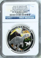 2015 Age Of Dinosaurs Muttaburrasaurus 1oz Silver Proof Coin NGC 70 FR