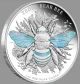  Australian Native Bees Teddy Bear Bee 2026 Niue $2 1oz Silver Proof Coin 