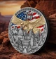  America 250 Anniversary 2026 Niue $5 2oz Silver Antiqued Gilded Colorized Coin 
