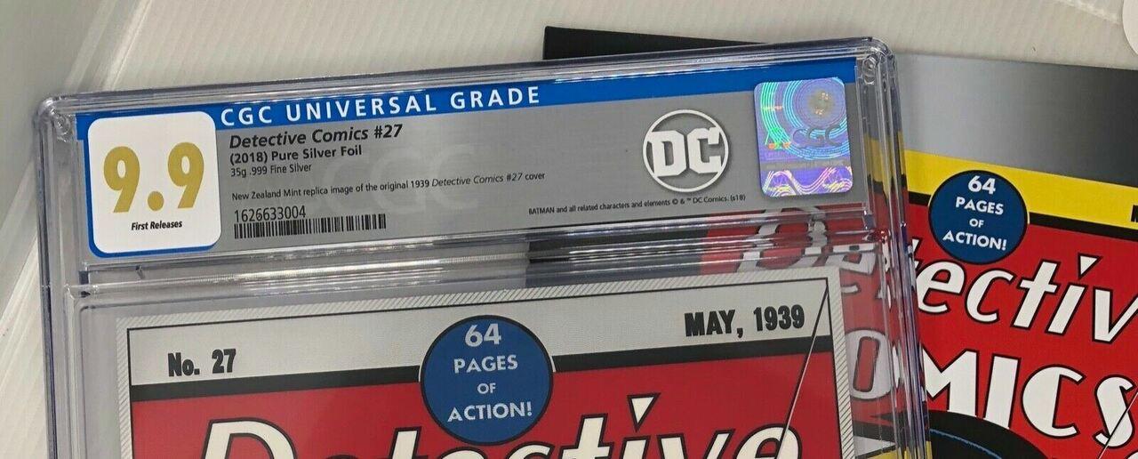 2018 DC Detective Comics #27 CGC 9.9 Mint Silver Foil Batman 1st