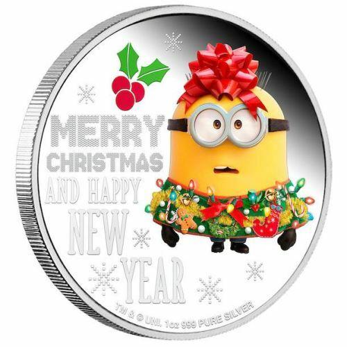 Minion Christmas 2019 Niue 1oz Silver Coin NGC PF70 UC