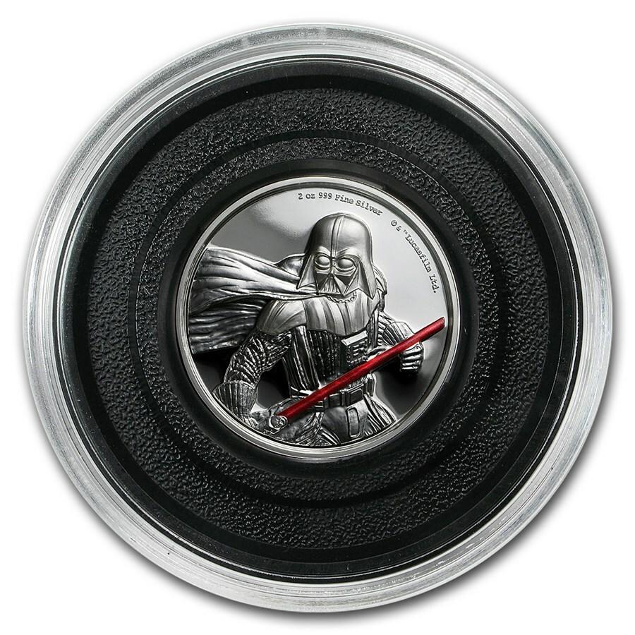 DARTH VADER STAR WARS 2017 NIUE 2oz SILVER COIN $5 NGC EARLY RELEASES PF 70