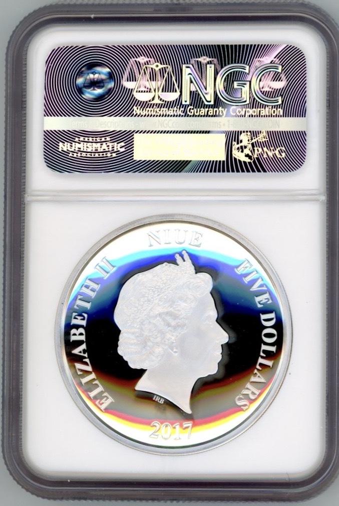 DARTH VADER STAR WARS 2017 NIUE 2oz SILVER COIN $5 NGC EARLY