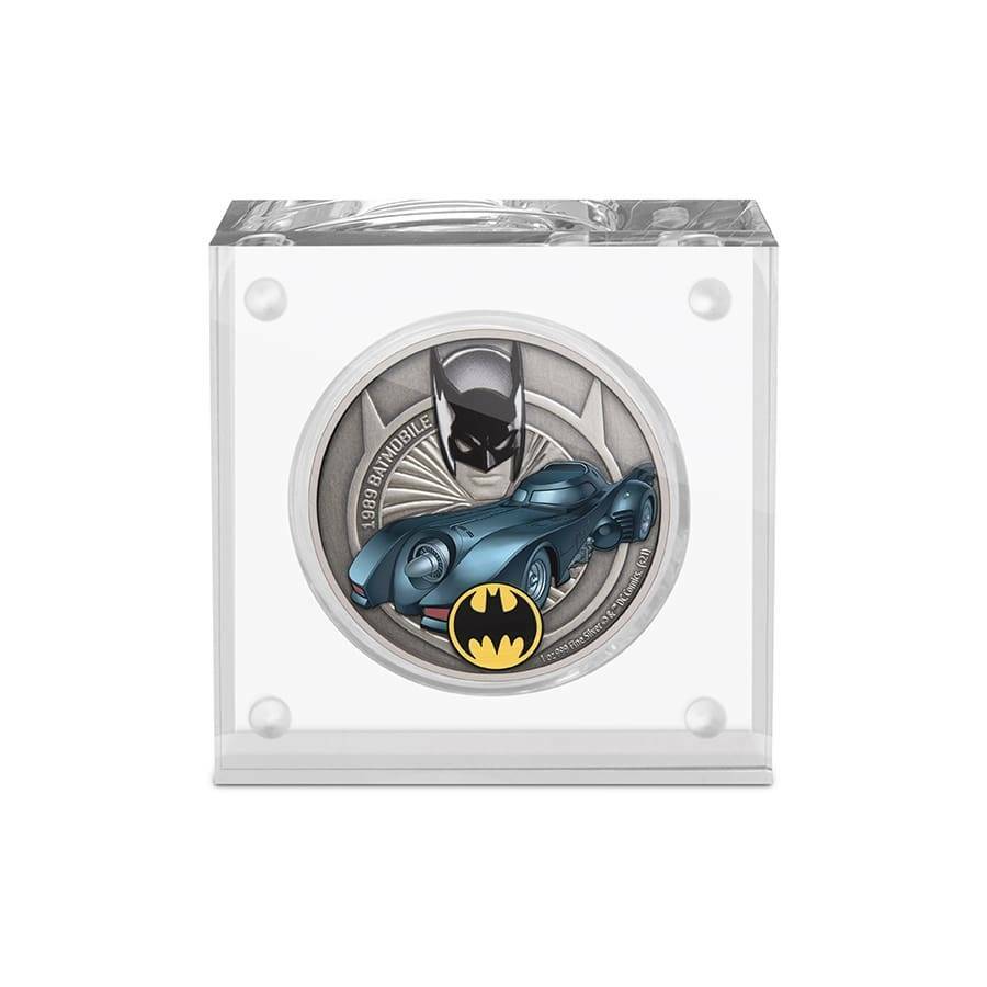 BATMAN DC COMICS 1989 BATMOBILE 2021 SILVER COIN 1oz NGC MS 70