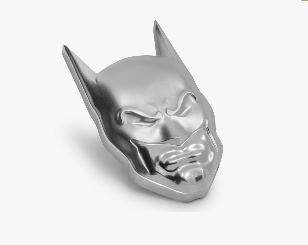 BATMAN COWL HEAD HELMET MASK DC COMICS NZ MINT 2020 2oz SILVER