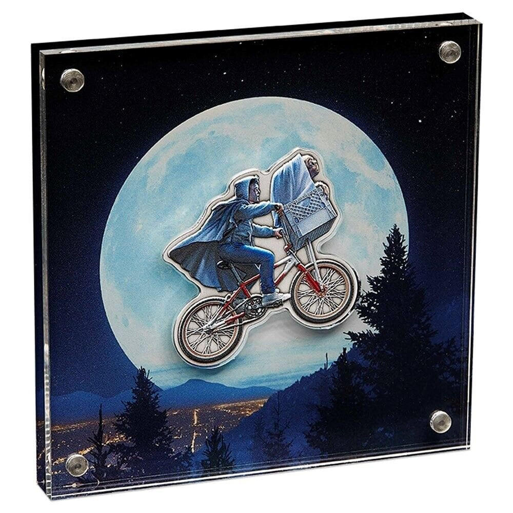 2022 Niue E.T. The Extra Terrestrial 40th Ann. 2oz Silver Bicycle