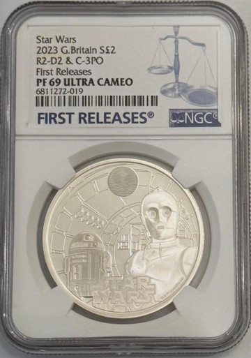 Star Wars R2-D2 and C-3PO £2 Silver Proof 1oz Coin 2023 GB | Elite ...