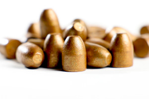 Podium 230Grain, .45 cal, Flat Point, Bevel Base, Hi-Tek Coated in Bronze Color, Re-Load Only Podium 230Grain, .45 cal, Flat Point, Bevel Base, Hi-Tek Coated in Bronze Color, Re-Load Only