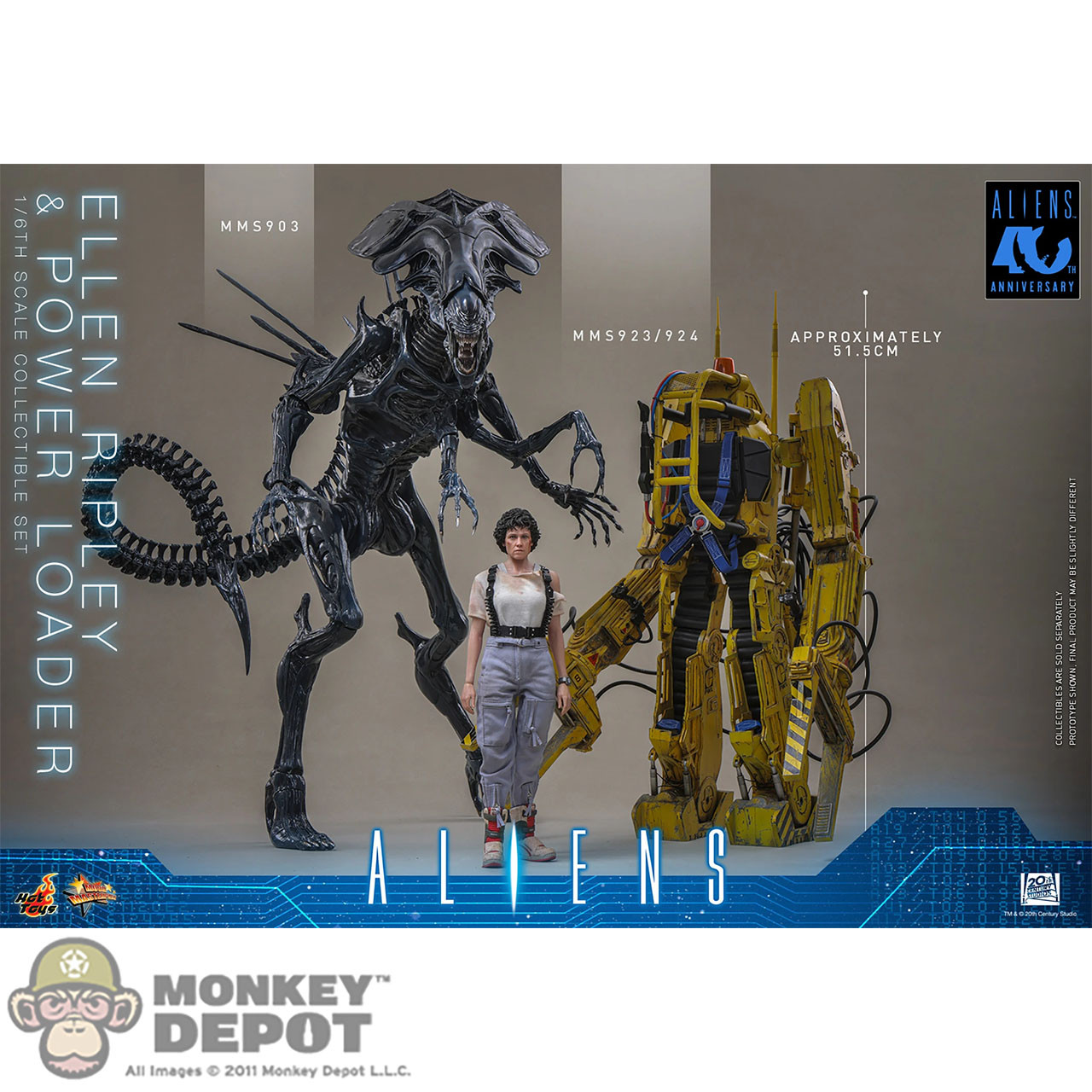 Monkey Depot - Hot Toys Ellen Ripley and Power Loader (MMS923)