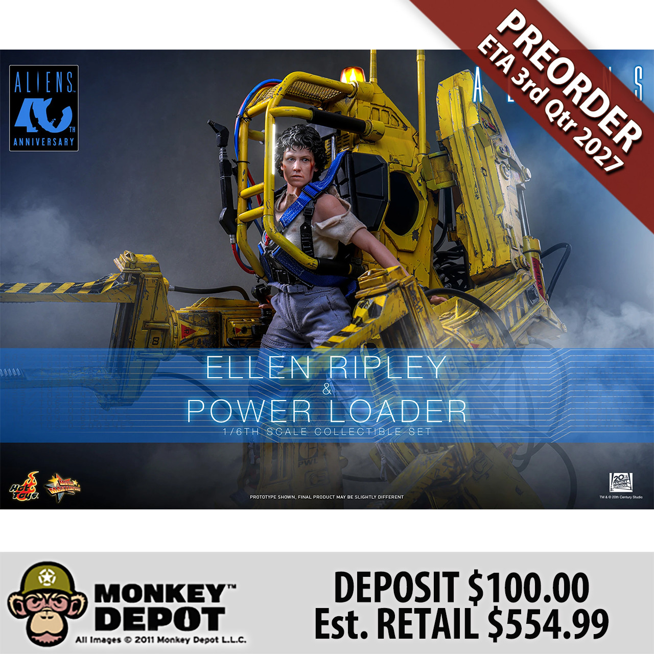 Monkey Depot - Hot Toys Ellen Ripley and Power Loader (MMS923)