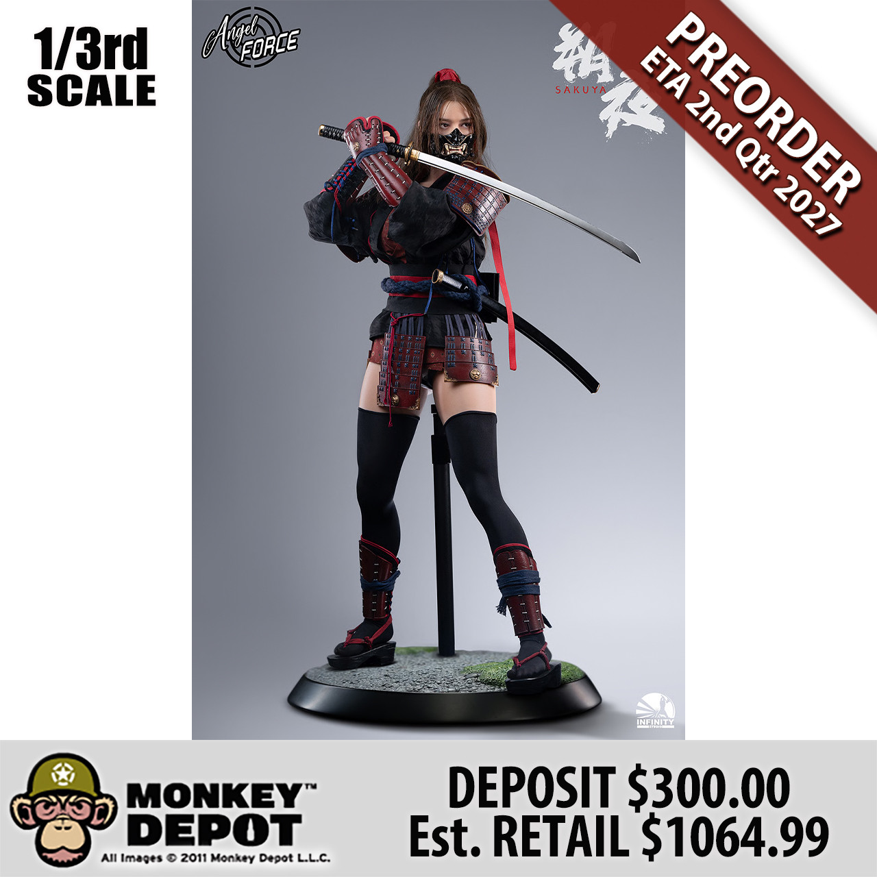Monkey Depot - Infinity Studio 1/3 Sakuya (Black Version) (GJKD0002B)