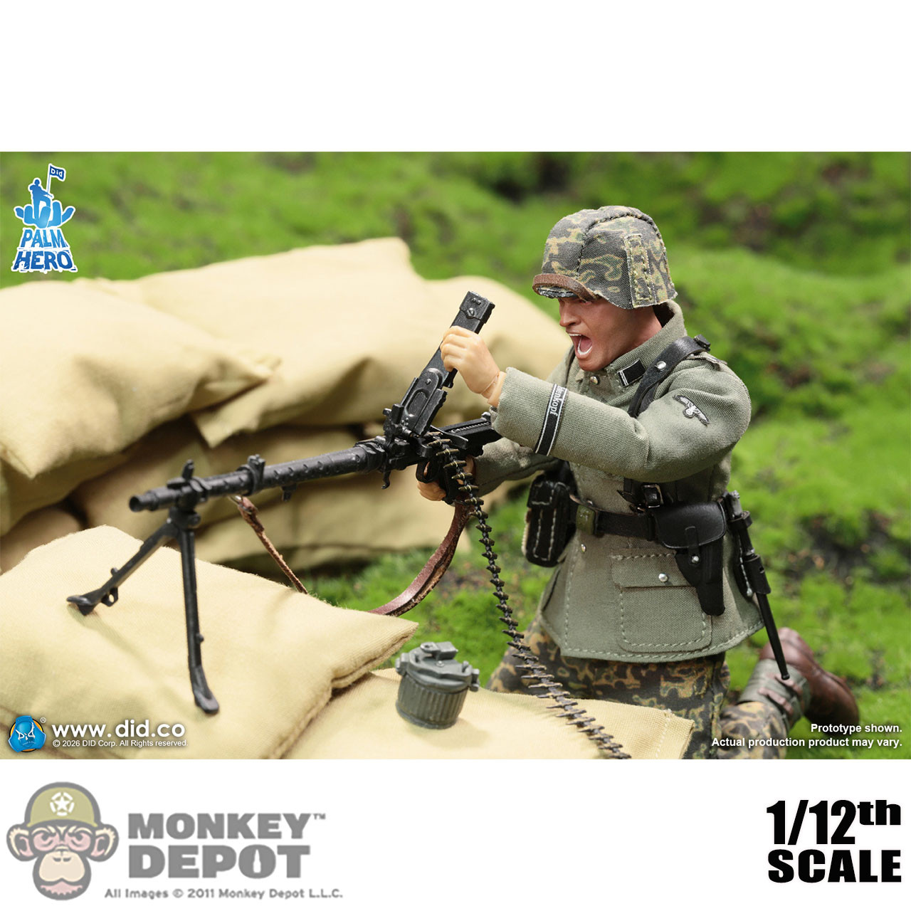 Monkey Depot - DiD 1/12 WWII German MG34 Gunner Alois (XD80042)