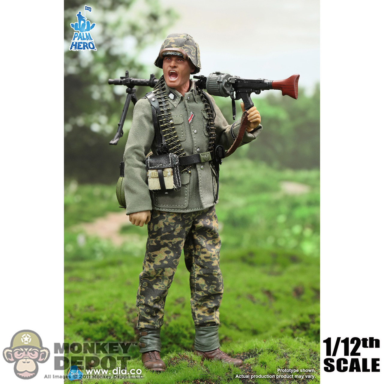 Monkey Depot - DiD 1/12 WWII German MG34 Gunner Alois (XD80042)