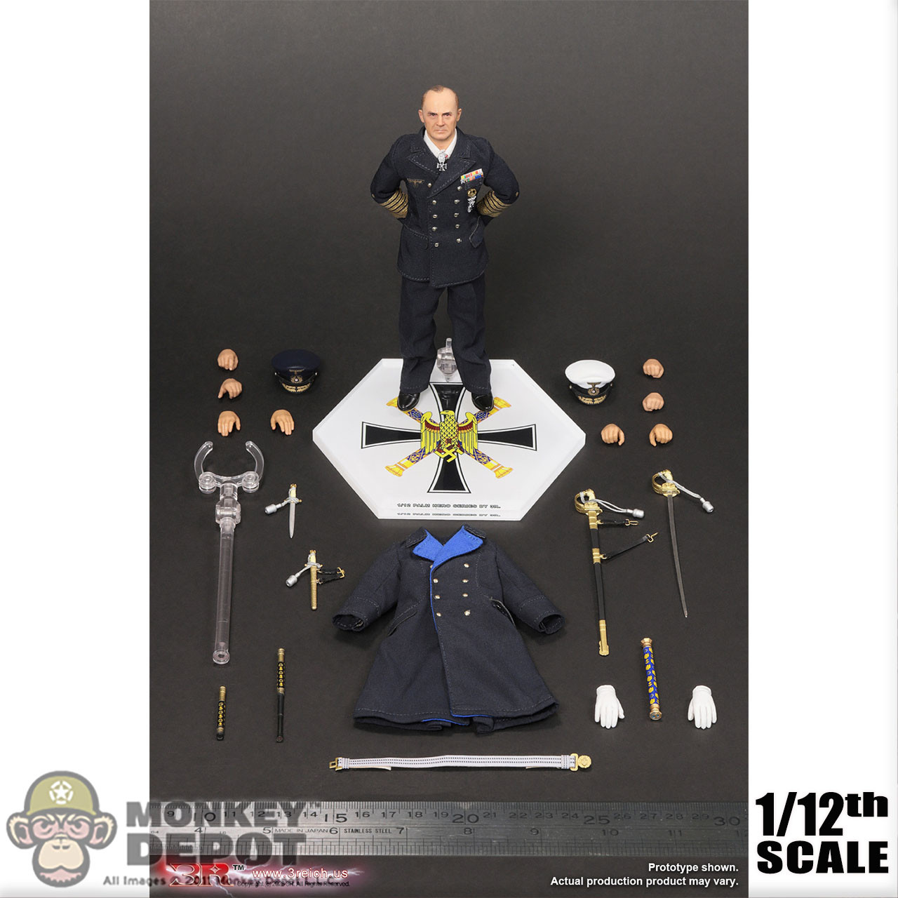 Monkey Depot - 3R 1/12 WWII German Großadmiral (TG80009)