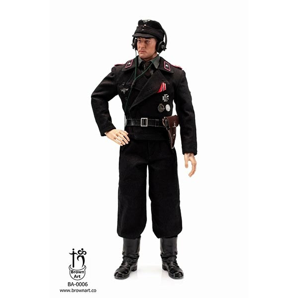 Monkey Depot - Brown Art WWII German Anti-Tank Gunner Comm. Figure