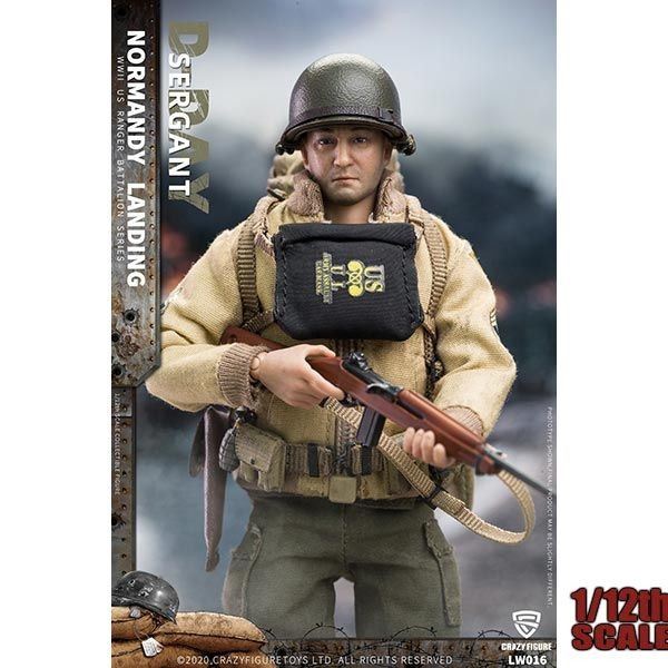 Monkey Depot - CrazyFigure 1/12 WWII U.S. Rangers On D-Day