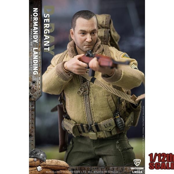 Monkey Depot - CrazyFigure 1/12 WWII U.S. Rangers On D-Day