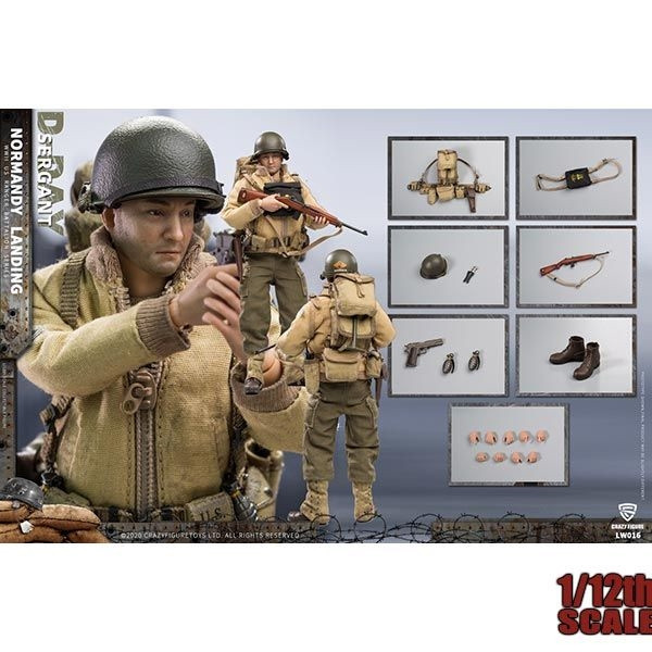 Monkey Depot - CrazyFigure 1/12 WWII U.S. Rangers On D-Day