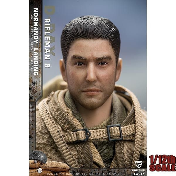 Monkey Depot - CrazyFigure 1/12 WWII U.S. Rangers On D-Day