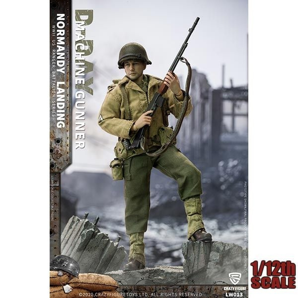 Monkey Depot - CrazyFigure 1/12 WWII U.S. Rangers On D-Day Machine