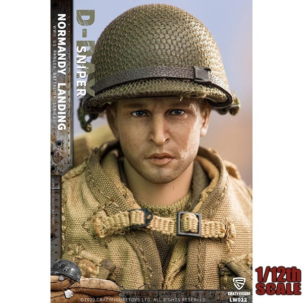 Monkey Depot - CrazyFigure 1/12 WWII U.S. Rangers On D-Day Sniper