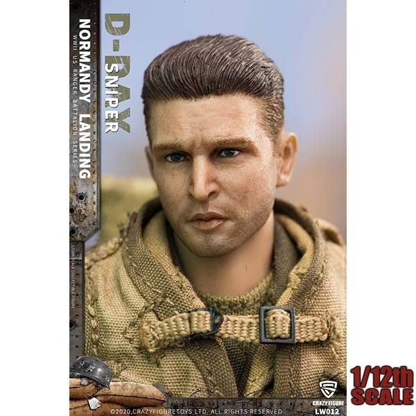 Monkey Depot - CrazyFigure 1/12 WWII U.S. Rangers On D-Day Sniper