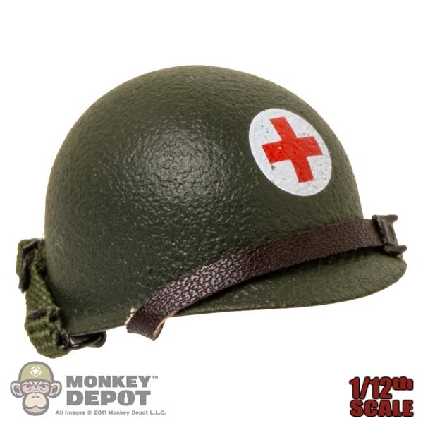 Monkey Depot - Helmet: CrazyFigure 1/12th WWII M1 Medic Helmet