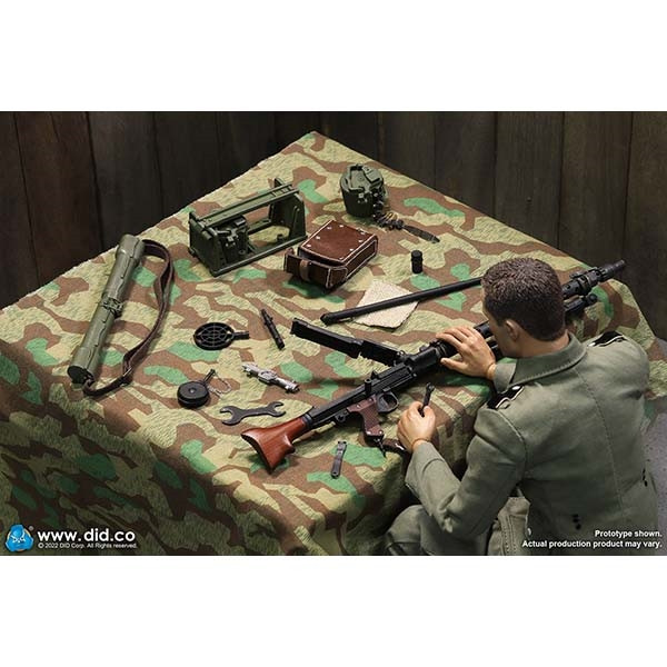 MG34 マシンガンセット 12 インチアクションフィギュアアクセサリー Monkey Depot - Accessory Set: DiD 1/6 WWII MG34 Accessory Kit (E60066)