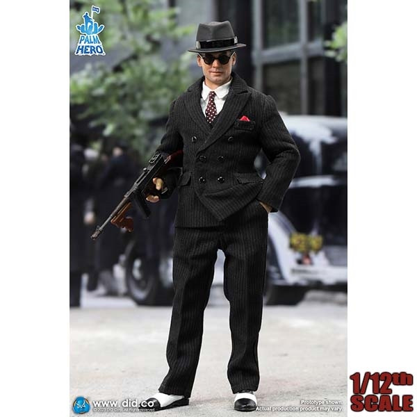 1/12 シカゴ ギャングスター JOHN アクションフィギュア　DID Monkey Depot - DiD 1/12th Chicago Gangster John (XT80008)